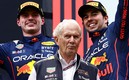 Verstappen, Marko y Pérez (Captura de Twitter Red Bull Racing).