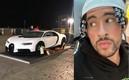 Bad Bunny llevó su Bugatti Chiron a Puerto Rico. (FOTO: Twitter)
