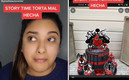 El pastel de Venom que pidió la mujer. (FOTO: Captura)