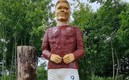 La estatua era criticada porque no tenía parecido con el jugador.