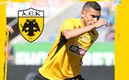 Orbelín Pineda (Captura de Twitter AEK Atenas).