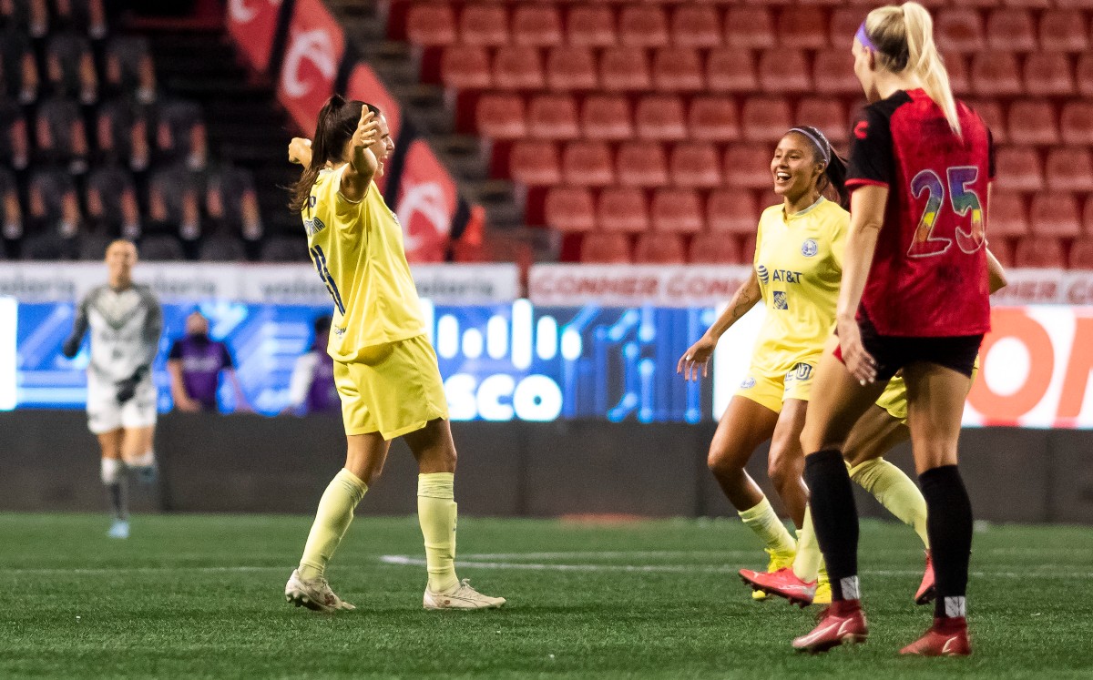 Resumen del partido Tijuana Femenil vs América Femenil (1-3). GOLES