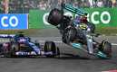 Hamilton abandonó en la primera vuelta el GP de Bélgica (AFP)