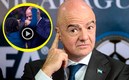 Gianni Infantino y su calva fueron usados por las brasileñas como cábala. (AFP)
