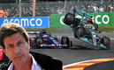 Toto Wolff salió a defender a su piloto. (Fotos: Reuters y AFP)