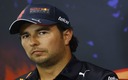 Checo Pérez en conferencia de prensa. (Reuters)