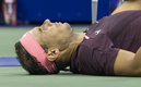 Nadal tuvo que ser atendido por el sangrado | AFP