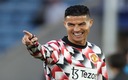 CR7 en un entreno del Manchester United. (Reuters)