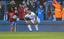 Luis Suárez festejó su gol de forma especial.