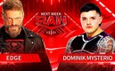 Edge y Dominik Mysterio (Captura de Twitter WWE).
