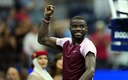 Tiafoe celebrando su victoria sobre Nadal en el US Open. (Reuters)