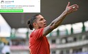 El tuit de Carlos Salcedo en el entretiempo del León-Juárez. (Imago7)