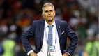 Carlos Queiroz salió molesto por el arbitraje.