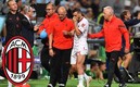 Alessandro Florenzi siendo escoltado fuera del terreno de juego (Reuters).