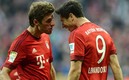 Thomas Müller y Robert Lewandowski (Captura de Twitter Mundialistas).