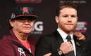 Chepo Reynoso y el Canelo Álvarez. (AFP)