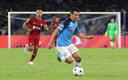 Chucky Lozano en el Napoli vs Liverpool. (EFE)