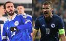 Bosnia-Herzegovina jugará un amistoso contra Rusia (Instagram @miralem_pjanic | @edindzeko)