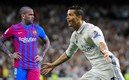 Dani Alves y Cristiano Ronaldo (MexSport/Captura de Twitter FC Barcelona).