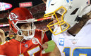 Mahomes y Herbert tuvieron un nuevo duelo de pistoleros | AFP