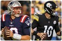 Mac Jones y Mitch Trubisky | AP y Reuters