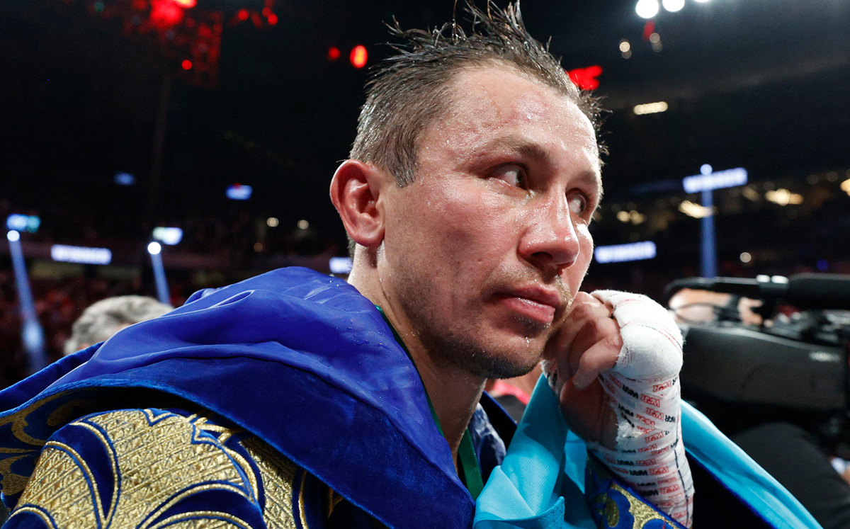 ¿Con quién habló Golovkin tras perder ante Canelo? (Foto: AFP)