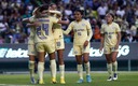Las Águilas celebrando un tanto contra León. (Imago7)