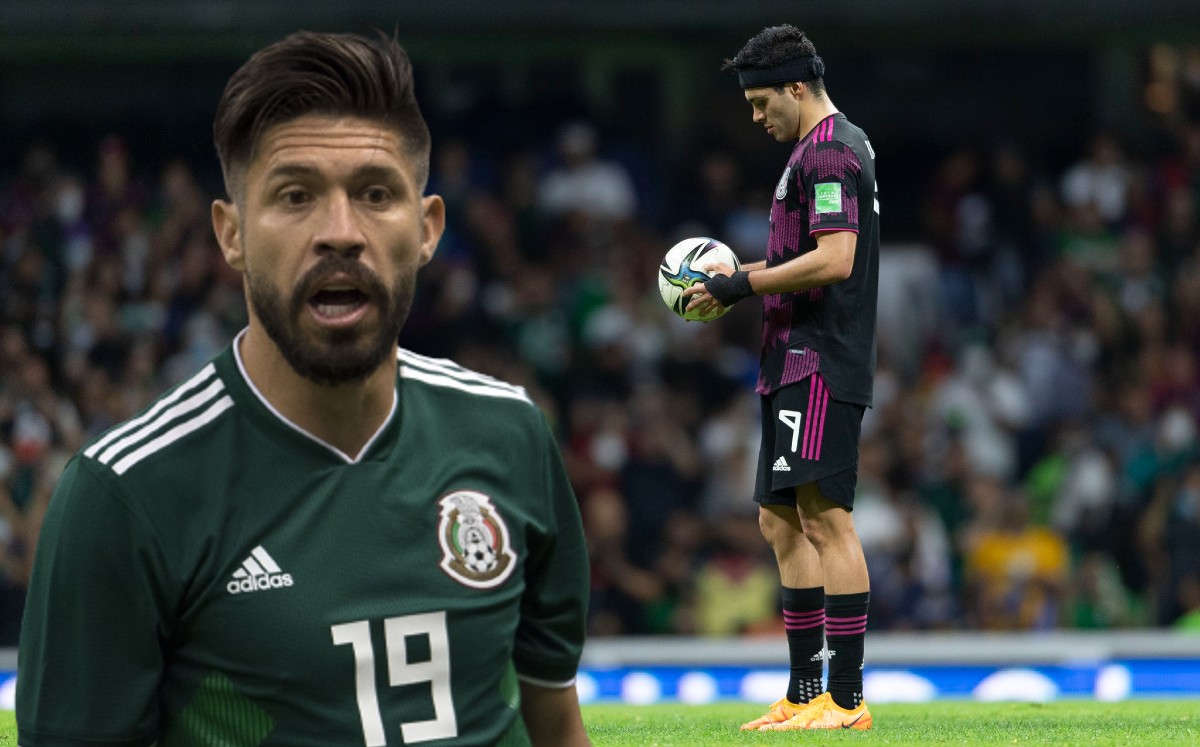 Oribe Peralta y Raúl Jiménez (MexSport/Twitter de Selección Mexicana).