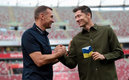 Sheva y Lewy se encontraron en Polonia | Twitter @lewy_official