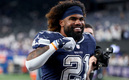 Ezekiel Elliott celebra la actuación de Dallas. (Foto: AFP)
