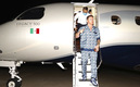 Canelo lució esta pijama al bajar del avión. (Foto: