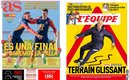 Las portadas en Europa.
