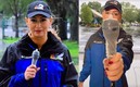 Kyla Galer sorprendió al utilizar un condón para proteger su micrófono.