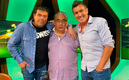 Raúl Sarmiento, narrador ex TUDN, junto al Burro van Rankin y Juan Carlos Gabriel. (IG RaulSarmientoDiaz)
