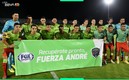 Los jugadores de Juárez FC apoyando a André Marín (Captura de Twitter Fox Sports).