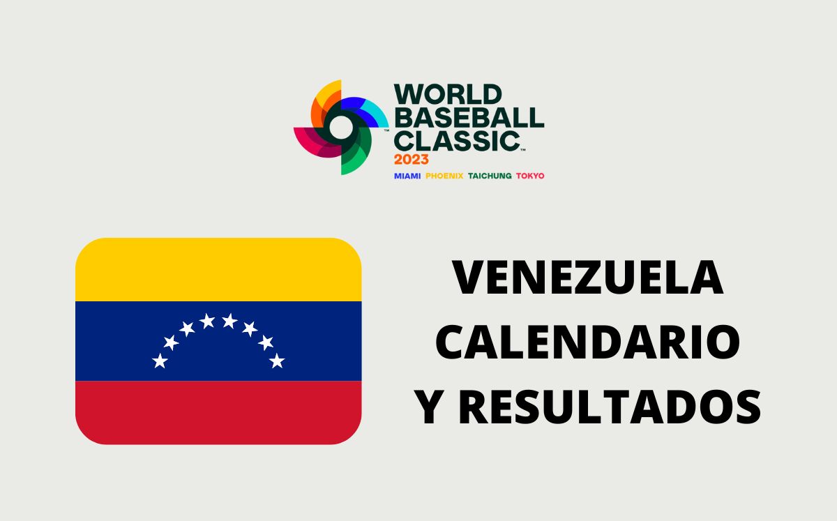 ¿Cuándo juega Venezuela en el Clásico Mundial de Béisbol 2023? | Especial