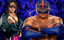 Rey Mysterio y Bret Hart, dos de los mejores luchadores en la historia de WWE.