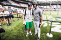 Chicharito y Cessa intercambiaron playeras.