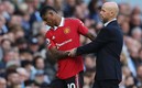 Marcus Rashford y Erik ten Hag (Reuters).