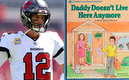 Tom Brady fue caricaturizado por Antonio Brown a causa de su divorcio. (AFP)