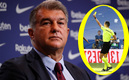 Joan Laporta bajó al vestidor de árbitros en el Bernabéu. (Reuters)