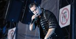 Till Lindemann en un show con Rammstein.