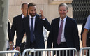Neymar llegando al juicio en Barcelona. (FOTO: AFP)