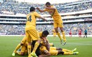 La escuadra del América celebrando en el Estadio Azteca (MexSport).