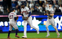 Astros, a un triunfo de la Serie Mundial. (Foto: AFP)