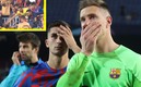 El aficionado del Bayern Munich fue sacado del estadio con custodia. (Reuters)