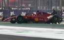 Leclerc sufrió fuerte choque en GP de México.