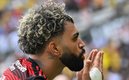 Gabriel Barbosa festeja gol vs Paranaense. (FOTO: AFP)