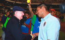 Ignacio Ambriz y Manuel Lapuente, su maestro. (Foto: Mexsport)