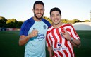 Koke y Brandon Moreno (Captura de Twitter Atlético de Madrid).